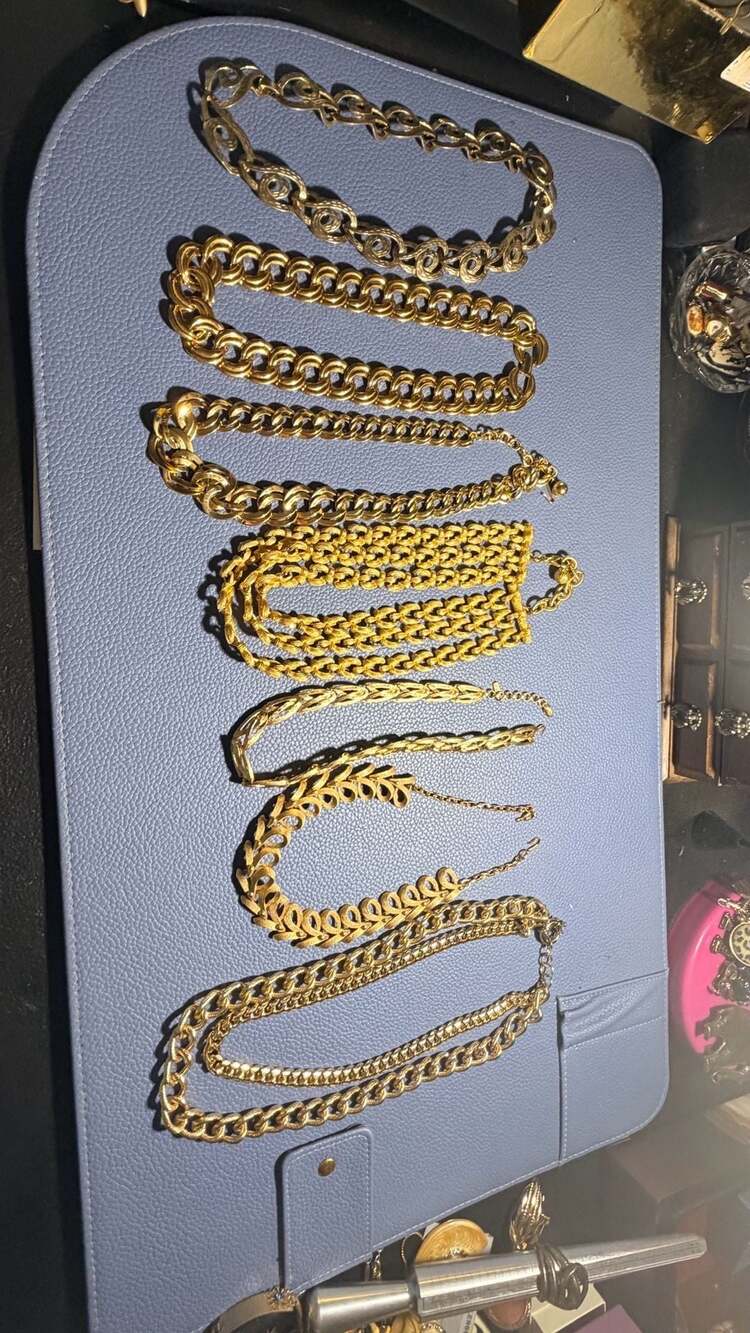 Vintage Chunky Chain  Lot 7 Pieces